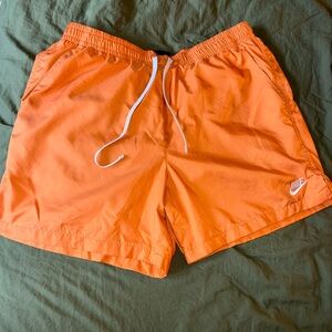 Nike Bright Orange Woven Shorts